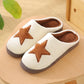 Womens Cute Slippers Winter Home Slippers Cartoon Shoes Non Slip Women Men Warm Soft House Slippers Indoor Bedroom Lovers Couples