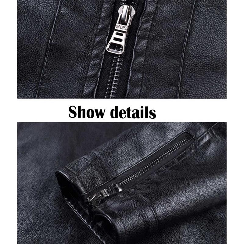 Autumn Men's PU Leather Jacket for Men Fitness Fashion Male Jacket Casaco Masculino Casual Coat Male