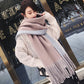 Winter Scarves for Women Shawls and Wraps Lady Pashmina Pure Long Cashmere Head Scarf Hijabs Stoles