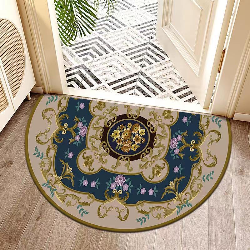 Semi-circular Home Carpet Pad Door Door Mat Anti-skid Water Absorbing Bathroom
