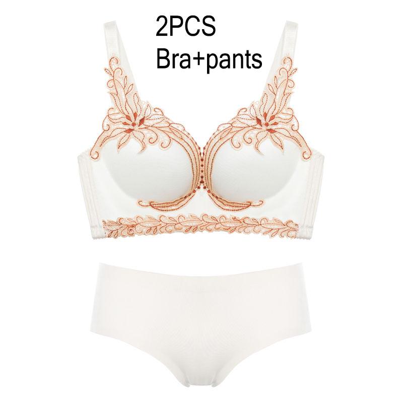 Fashion Ladies Underwear Set Lace Underwear Bra Set Thin Section Extra Large Adjustable