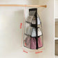 6 Pockets Bag Storage Bag Cloth Bag Thickening Purse Storage Dust Bag Hanging Wall Shelf Household Bag Finishing Collapsible Wardrobe Storage Handbag