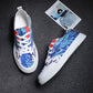 Chinese style canvas shoes for men Board shoes Men's trendy graffiti personality casual shoes