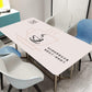 Tablecloth Soft Glass PVC Printing Tablecloth Waterproof Anti-scald and Oil-proof Plastic High-end Table Mat Coffee Table Crystal Plate Table Mat