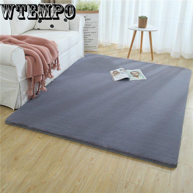 Plush bedroom carpet soft rabbit fur carpet living room carpet room coffee table plush thickening