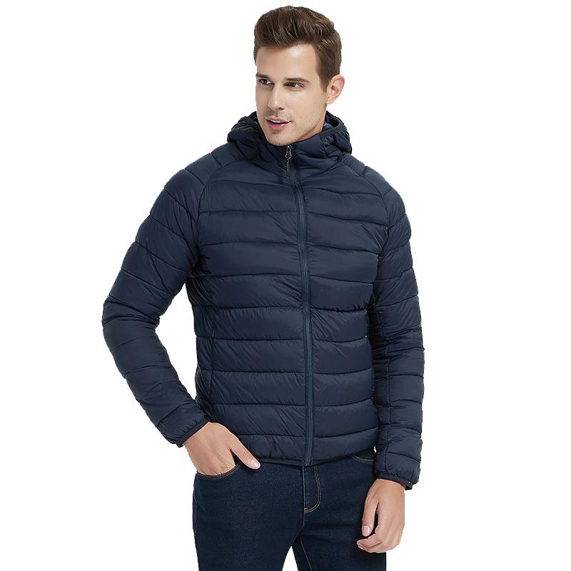 Light Down Jacket Casual Parkas Thicken Warm Winter Jackets and Coats Hooded Slim Windbreaker Outwear