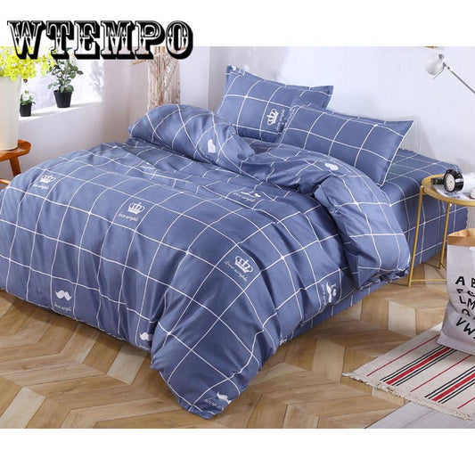 3Pcs Duvet Cover Pillowcase Set Quilt Cover Comforter Bedding Queen Size with Pillowcase Set