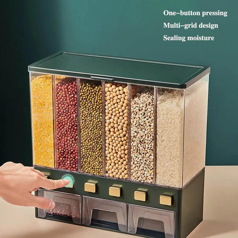 Piped Rice Barrel Home Anti-moisture Moisture Seal Rice Cylinder Rice Box Reservoir Barrel Storage Box Multi-grain Hybrid Can