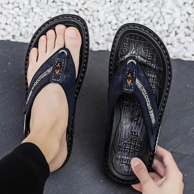Men's Flip Flops Shoes Sandals Slipper Summer Men Open-toed Beach Shoes