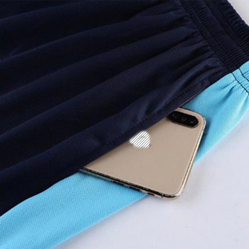 Sports Suit Men's Quick-drying Running Suit Two-piece Football Training Suit Summer Fitness Breathable Loose Short-sleeved Short