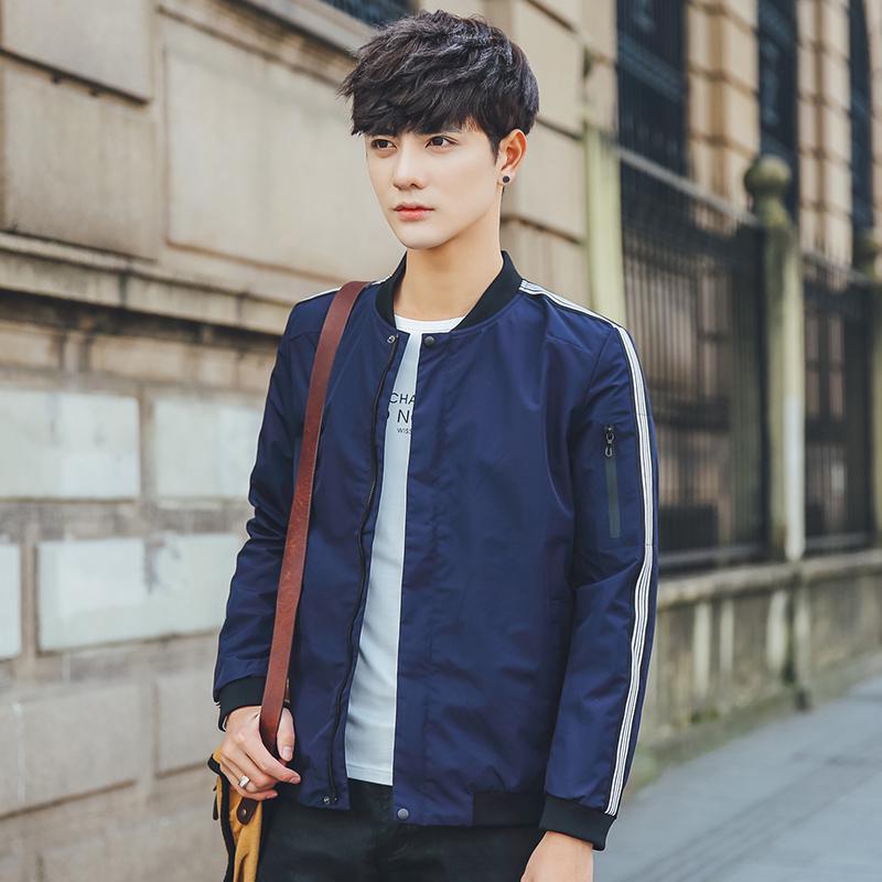 Fashion Stand-up Collar Jacket Men's Casual Jacket Plus Size Men's Clothing Wild Jacket