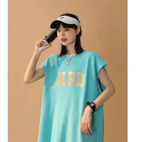 Sports Vest Female Summer Wear All-match Thin American Basketball T-shirt Japanese Broadband Cut-sleeve Top Casual Fitness Jogging Sleeveless T-shirt