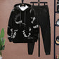 Men Pullover Suit Spring Hooded Pullover and Casual Pant School Trend Sweater Suit  Sports Suit