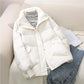Short Down Jacket Women's Large Size White Duck Down Loose and Thick Women's Stand-up Collar Jacket
