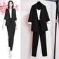 Women's Set Long Sleeve Blazer Pants Suit Office Lady Tracksuit Three Piece Set Fitness Outfits Streetwear Autumn Winter