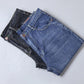 Men's Denim Shorts High Waist Five-quarter Pants Summer Thin Jeans