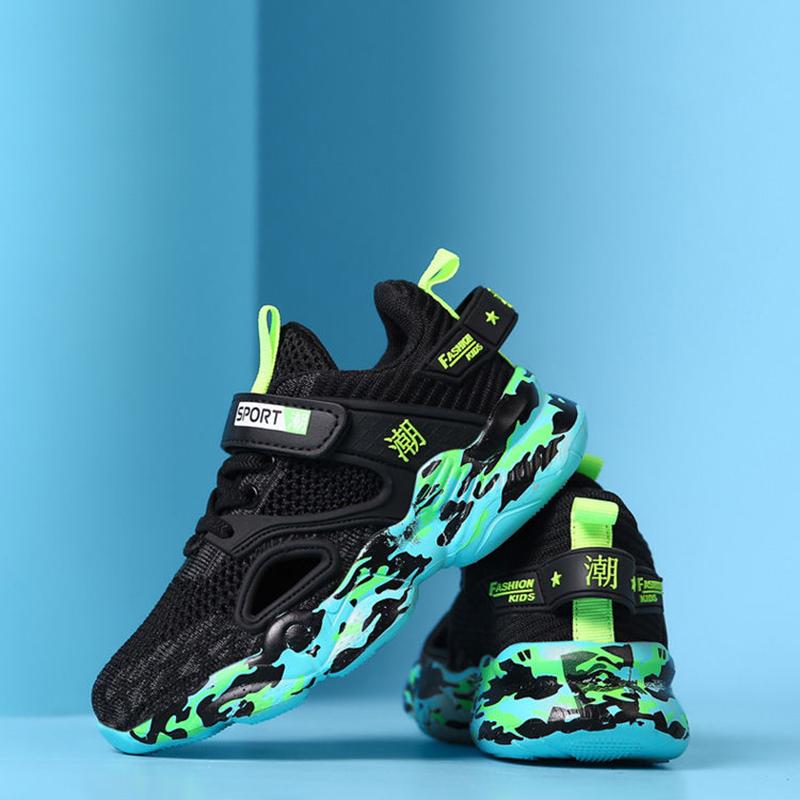 Hollow Breathable Running Shoes All-match Comfortable Sneakers for Boys and Girls Spring Mesh Elementary School Shoes