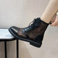 Summer Women's Thin Martin Boots Fashion All-match British Style Breathable Single Boots Mesh Cutout Boots