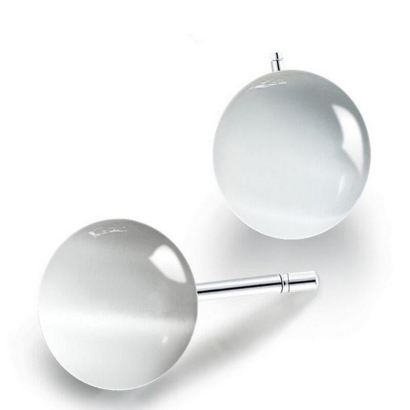 Water Pearl Stud Earrings Fashion Earrings Pearl silver jewelry Simple round beaded studs Fashion Korean Earrings