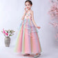 Kids Unicorn Dress for Girls Flower Appliques Ball Gown Little Girl Princess Dresses Elegant Party Costumes Children Clothing