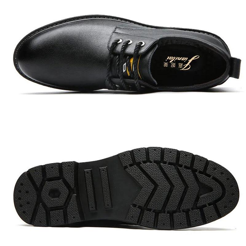 Men's Cowhide Leather Shoes Soft Leather Men's Business Shoes Casual Shoes Black Work Shoes Summer Hollow Sweat-absorbent Husband Shoes Dad Shoes