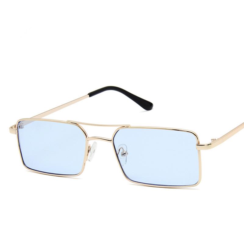 Small Sunglasses Women 90s Metal Men Retro Driving GlassesFemale Red Pink Lens Glasses Vintage Ladie