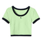 Short-sleeved T-shirt Women's Pure Cotton Round Neck Summer All-match Solid Color Short Women's Top