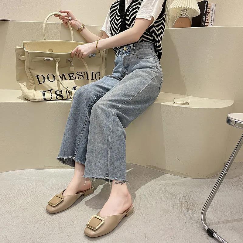 Summer Sandals Women's Outer Wear Soft Bottom Non-slip Solid Color Slippers