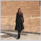 Coat Female 2019 Black Long Paragraph Over The Knee Coat Winter Double-breasted Woolen Coat Jacket