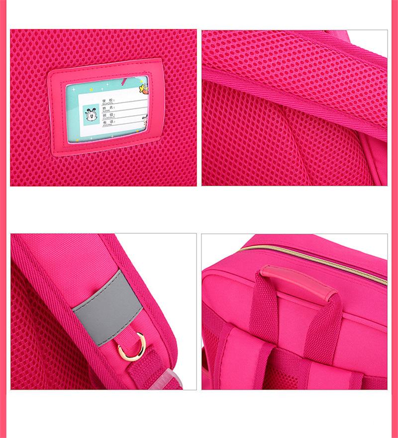 Children School Bags 2019 New Princess Bowknot Orthopedic Backpack Girls Satchel Bag Waterproof Scho