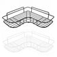 Self Adhesive Bathroom Shower Shelf Metal Wall Mounted Storage Organizer Rack