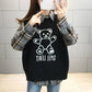 Bear Knitted Vest Jacket Women Autumn and Winter Loose Sweater Vest Shirt Suit Long-sleeved POLO Collar To Keep Warm and Comfortable