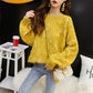 Autumn and Winter Casual Pullover Sweater Loose Casual Knitted Top Star Pattern Female Jacket