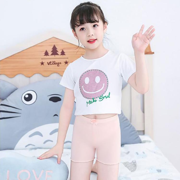 Children's Pants Summer Girls Underpants Light Proof Safety Pants Breathable Slim Princess Style Bow