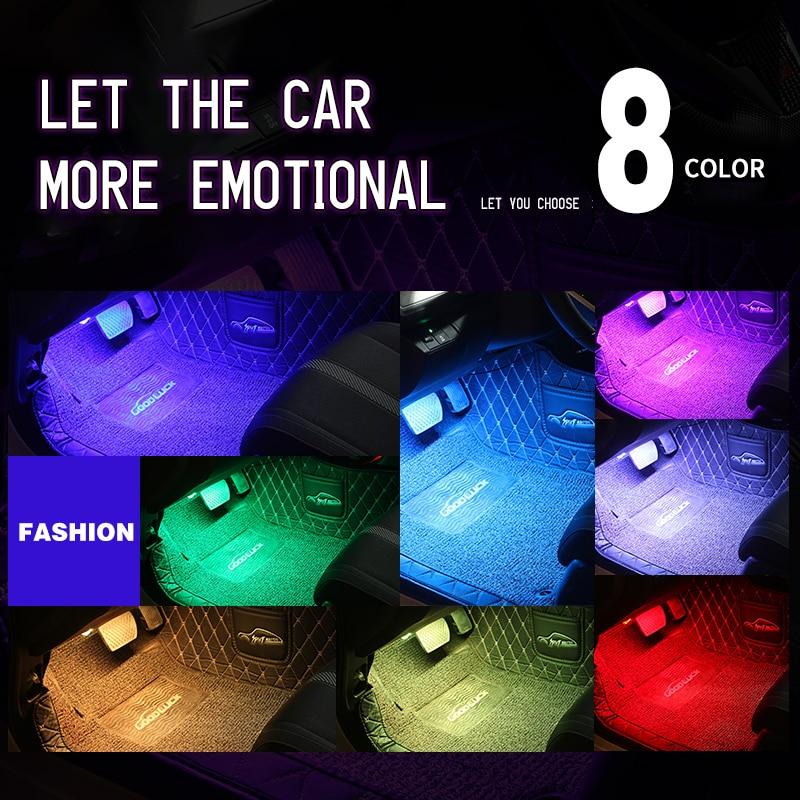 LED Car Sole Environmental Lighting with USB Cigarette Lighter Backlight Music Control Application RGB Car Interior Atmosphere Light
