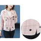 Autumn and Winter Fashion Knitted Cardigan Lapel Long-sleeved Thick Sweater Short Casual Jacket