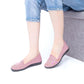 Middle-aged and Elderly Canvas Plaid Single Shoes Flat Shallow Mouth Cloth Shoes Breathable Comfortable Women's Shoes