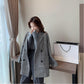 Fashion Autumn Women Plaid Blazers  Jackets Work Office Lady Suit Slim  Business Female Blazer Coat Talever