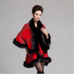 Women's Faux Fur Coats Winter Keep Warm with Fur Fox Collars Slim Female Fur Cloak Fur Shawl Coat