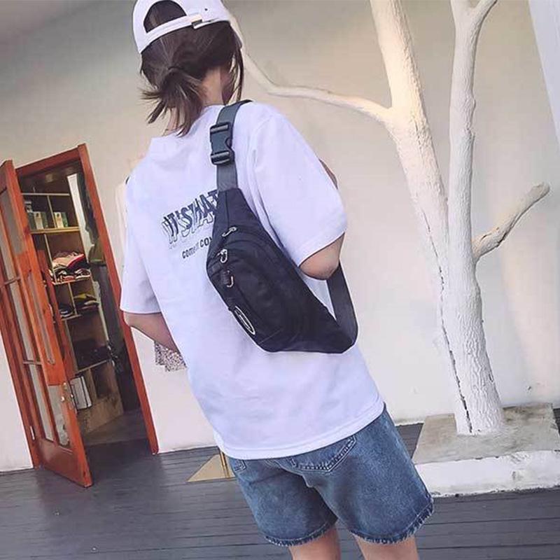 Men's and Women's Chest Bag Texture Waterproof Waist Bag Trend Large-capacity Multi-functional Messenger Wallet