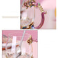 Retro Enamel Color Water Cup Flower Teacup Personality Trend Glass Female Teacup Creative Home Coffee Cup with Lid Spoon