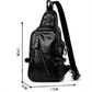Chest Bag Men's Large Capacity with Headphone Hole Messenger Bag Outdoor Riding Sports Shoulder Bag