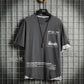 Short-sleeved Men's Summer Loose Original Five-point Sleeve Ins Short-sleeved T-shirt Male Handsome Five-point Sleeve Tide
