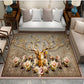 3D Printed Retro European Style Carpets Living Room Bedroom Study Bedside Carpet Decor Model Rugs