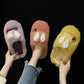 Autumn and Winter Rabbit Ears Cotton Slippers Indoor Warm Furry Flat Shoes Leisure and Entertainment Home Essentials