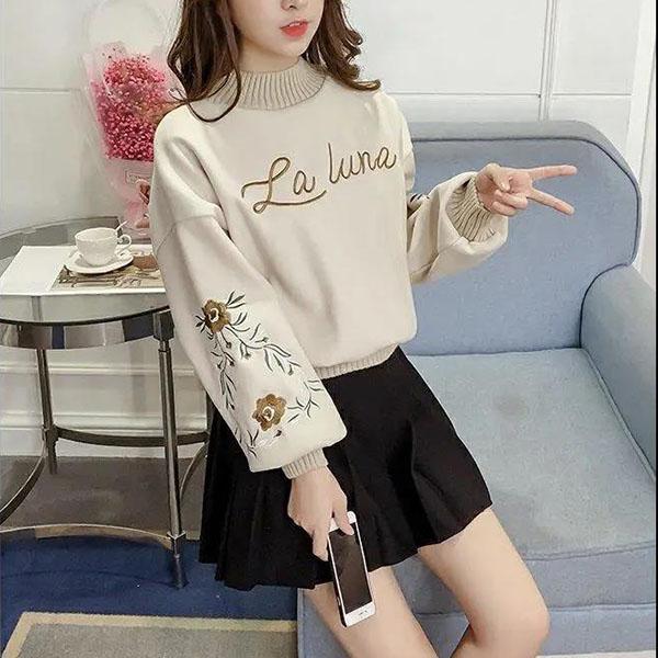 Gold Velvet Short Coat Spring and Autumn Loose Thick Double-sided Fleece Sweater