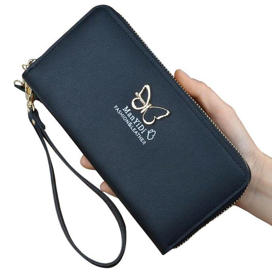 Fashion Lady Purses Wristlet Handbags Women Wallets Long Money Bag Zipper Coin Purse Pocket Cards Ho