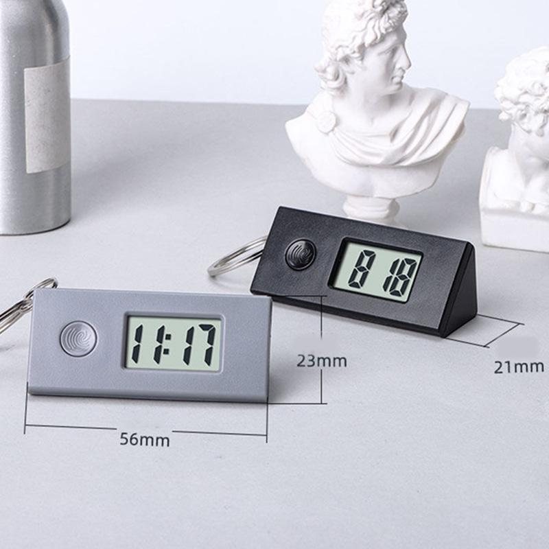 Bedroom Simple Small Electronic Watch Portable Old Man Big Character Watch Student Exam Mute Desktop Clock Mini Home