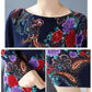 Floral Print Sweater Dress Women Long Sleeve Loose Casual Long Jumper Ladies Autumn Winter Sweater Dress