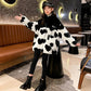 Girls Lamb Puffer Jacket Warm and Thick Autumn and Winter Clothes Windproof Stand Collar Top